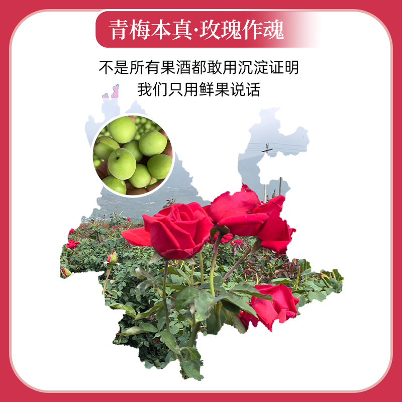 大理叶上花玫瑰梅酒